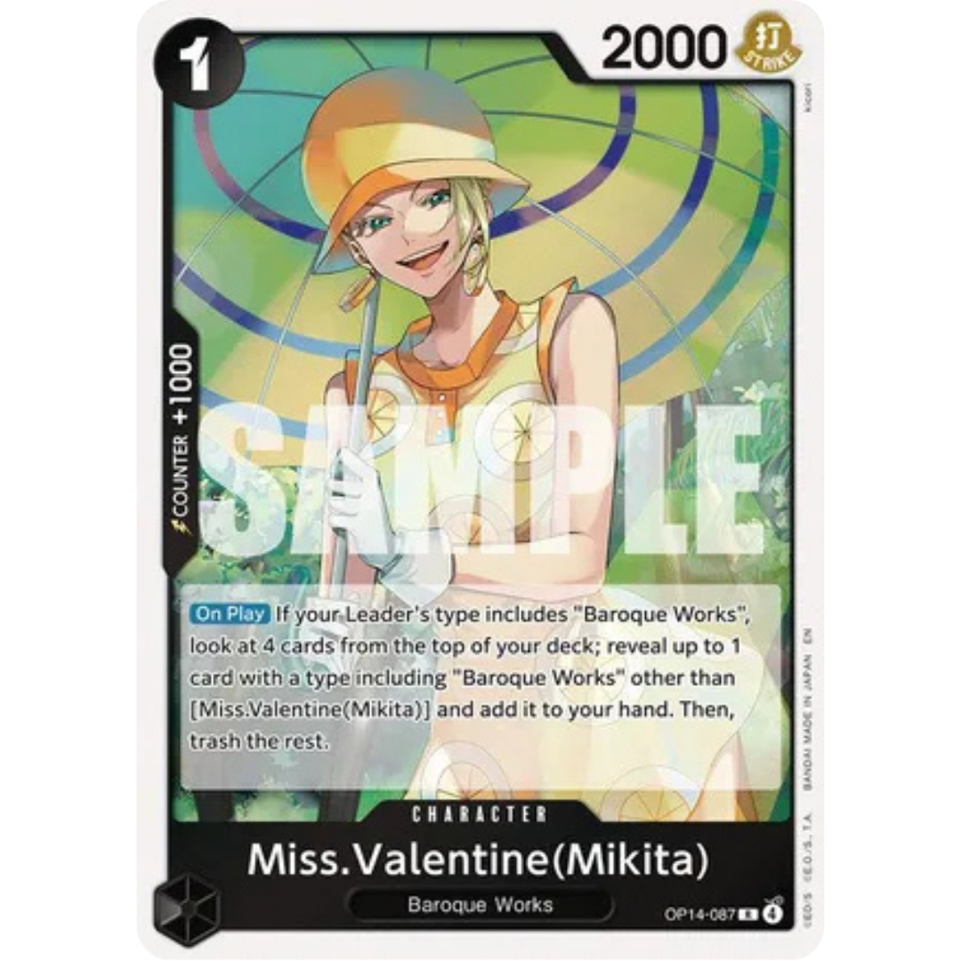 Miss.Valentine(Mikita) (OP14-087) - The Azure Sea's Seven Foil