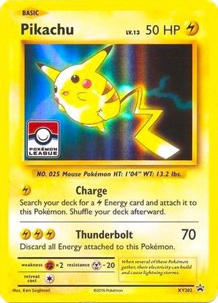 Pikachu XY202 - Holofoil League & Championship Cards - Promo