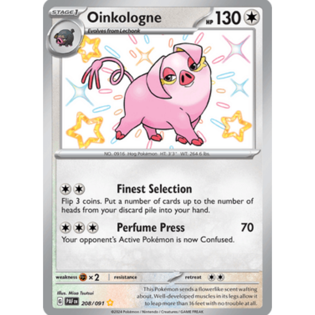 Oinkologne 208/091 - Holofoil SV Paldean Fates - Shiny Rare
