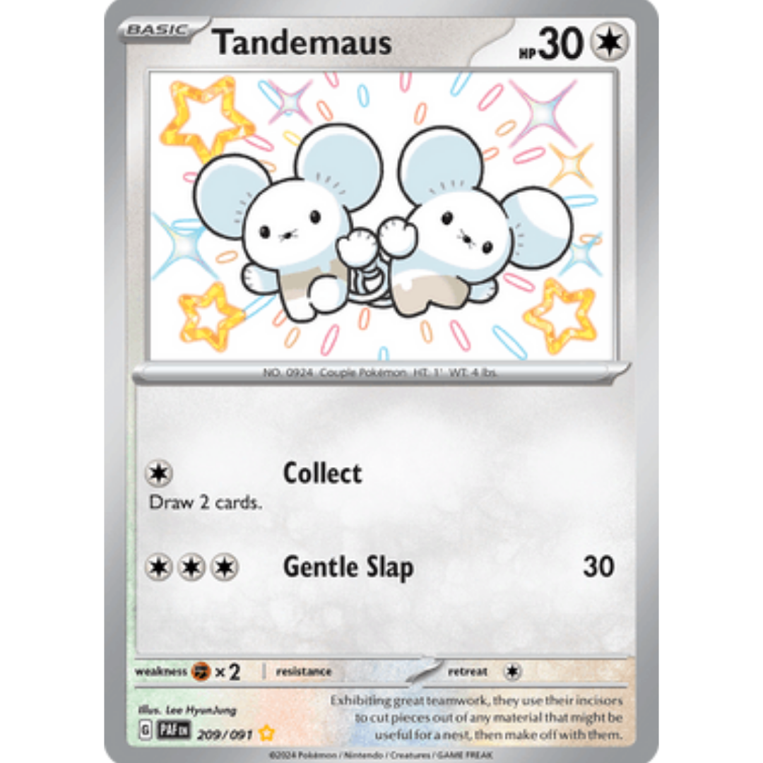 Tandemaus 209/091 - Holofoil SV Paldean Fates - Shiny Rare