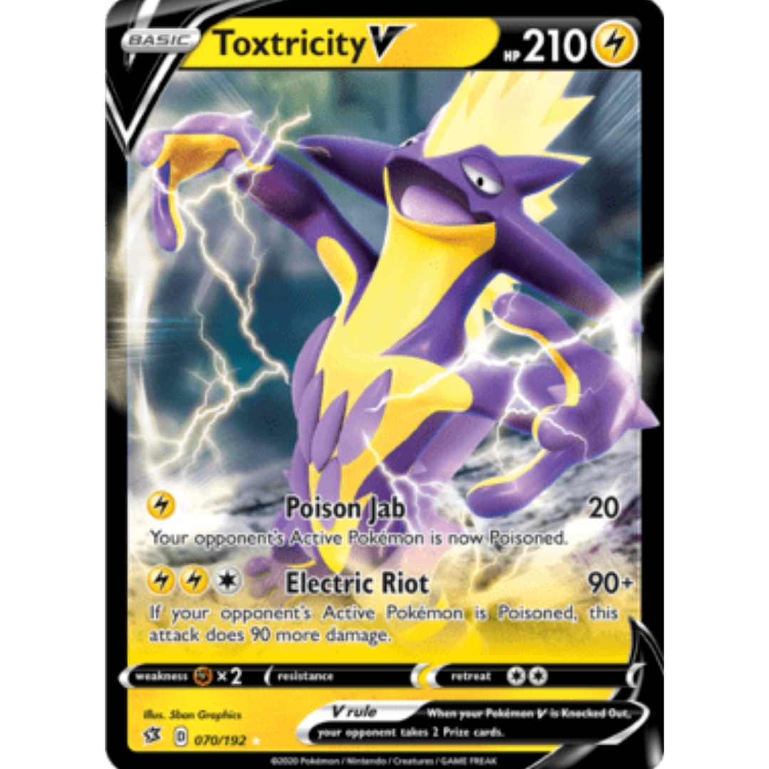 Toxtricity V 070 - Holofoil SWSH02 Rebel Clash - Ultra Rare