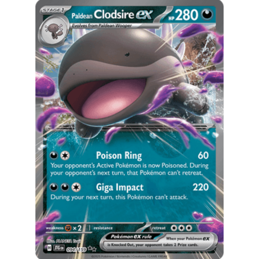Paldean Clodsire ex 094 - Holofoil SV09 Journey Together - Double Rare