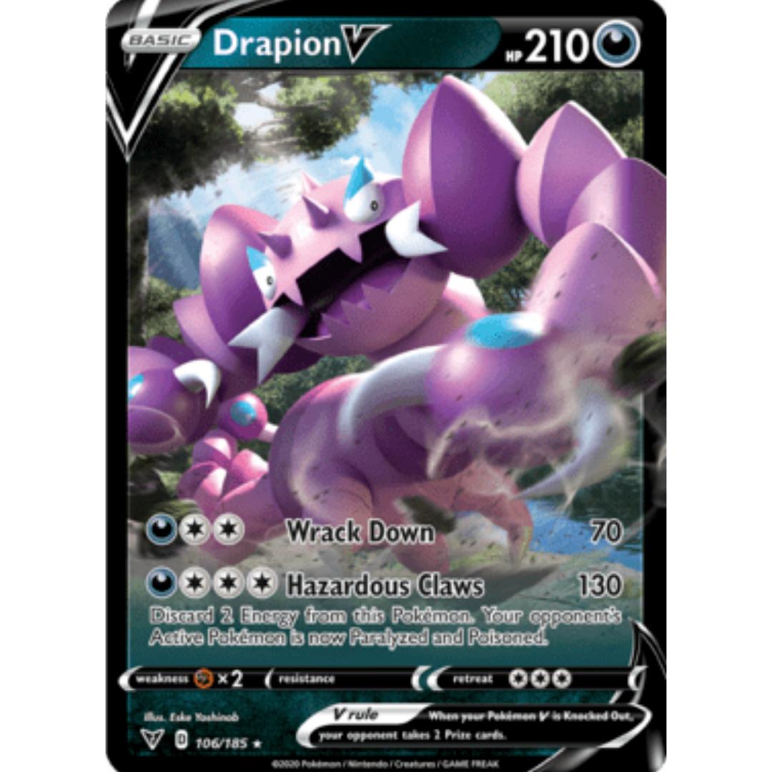Drapion V 106 - Holofoil SWSH04 Vivid Voltage - Ultra Rare
