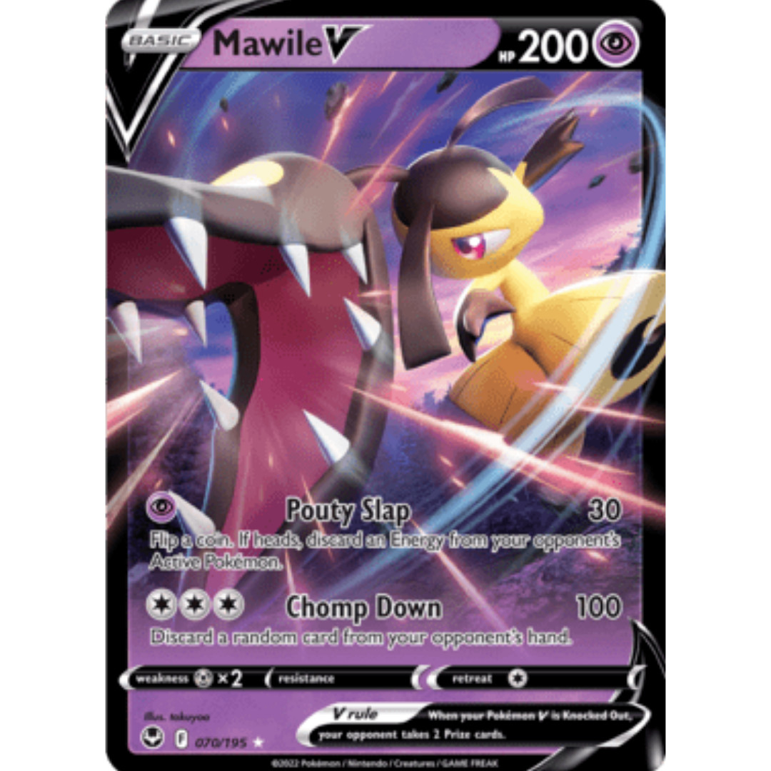 Mawile V 070 - Holofoil SWSH12 Silver Tempest - Ultra Rare