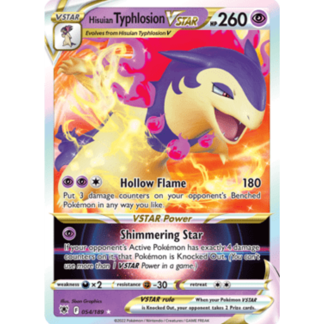 Hisuian Typhlosion VSTAR 054 - Holofoil SWSH10 Astral Radiance - Ultra Rare