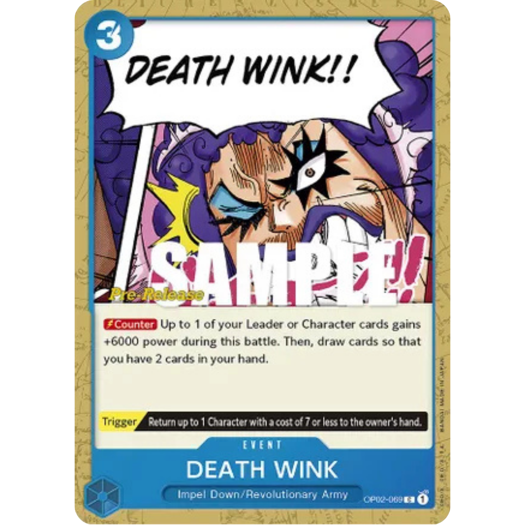 DEATH WINK (OP02-069) - Paramount War Pre-Release Cards