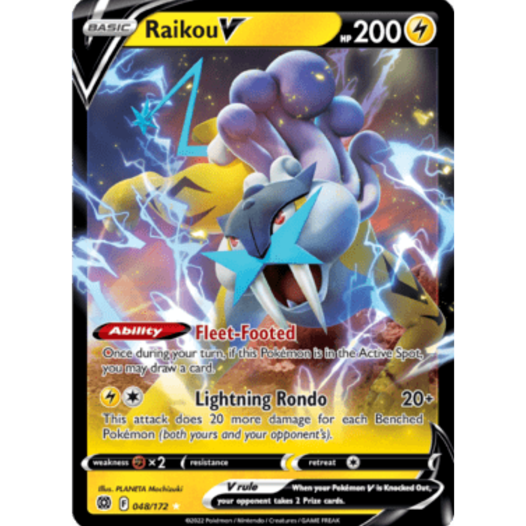Raikou V 048 - Holofoil SWSH09 Brilliant Stars - Ultra Rare