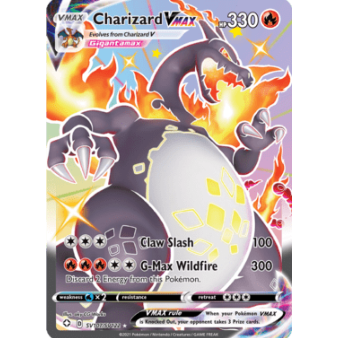 Charizard VMAX SV107 - Holofoil Shining Fates Shiny Vault - Shiny Holo Rare