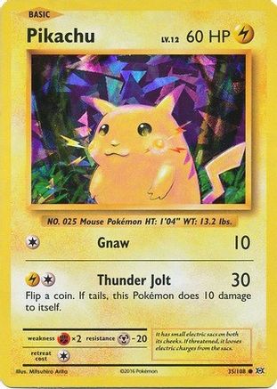 Pikachu 035/108 - Holofoil Deck Exclusives - Holo Rare