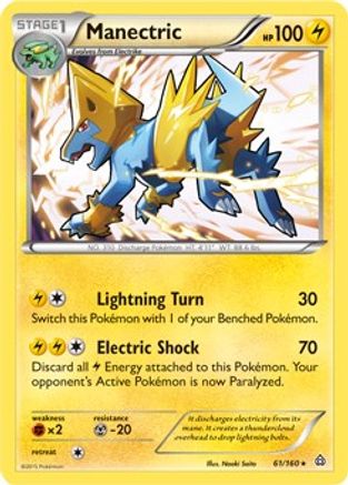 Manectric - 61/160 (XY Primal Clash)/160 Deck Exclusives - Rare
