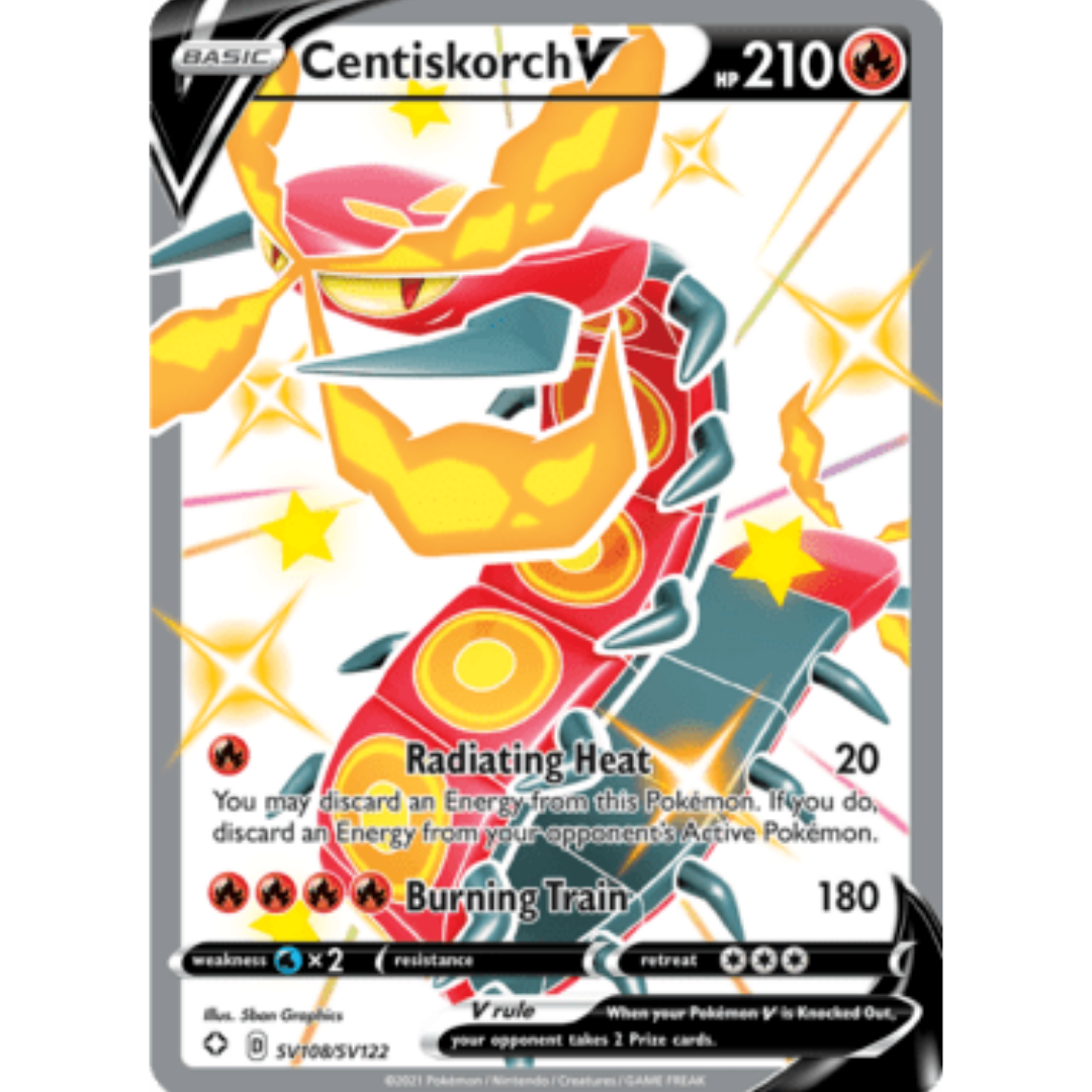 Centiskorch V SV108 - Holofoil Shining Fates Shiny Vault - Shiny Holo Rare