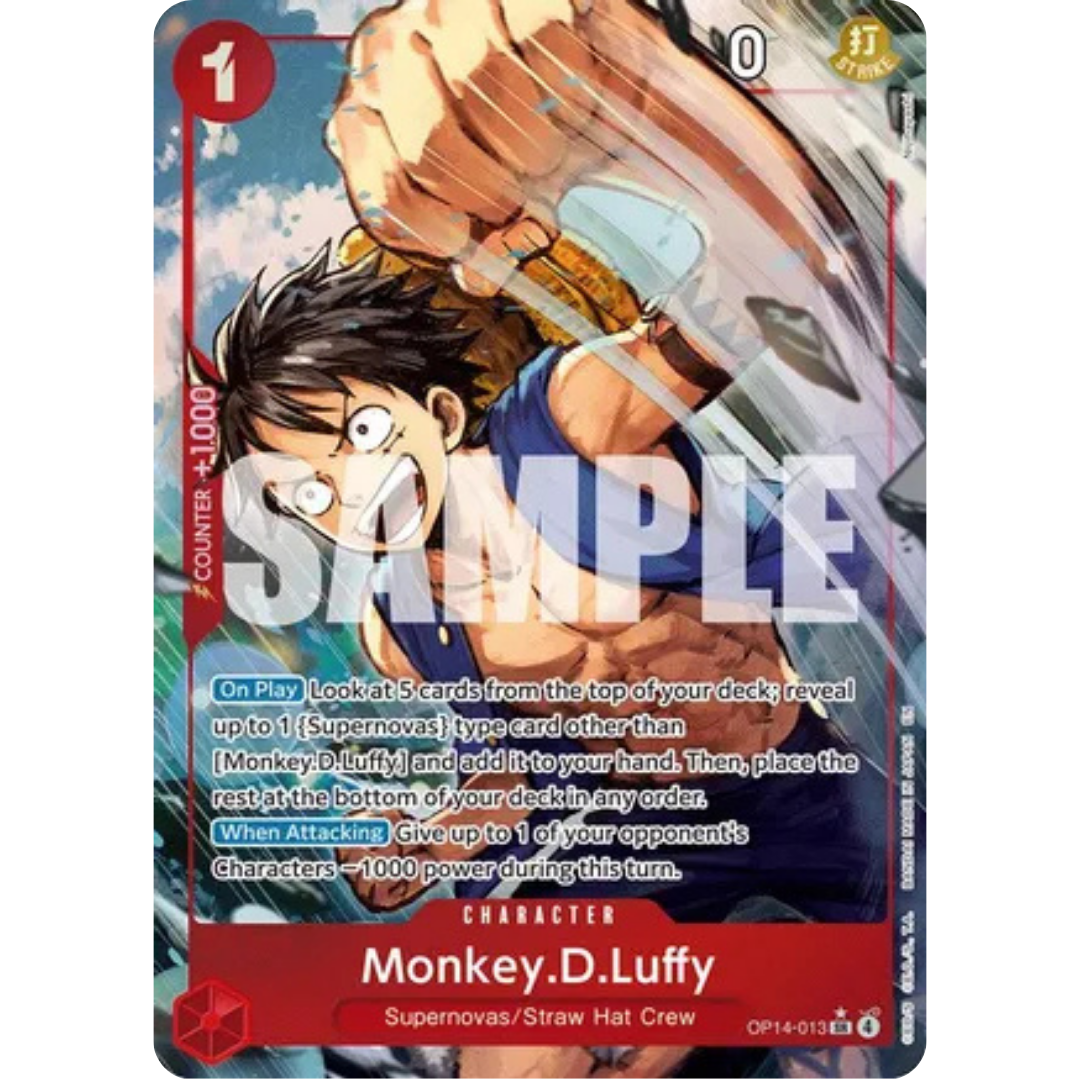 Monkey.D.Luffy (Alternate Art) (OP14-013) - The Azure Sea's Seven Foil