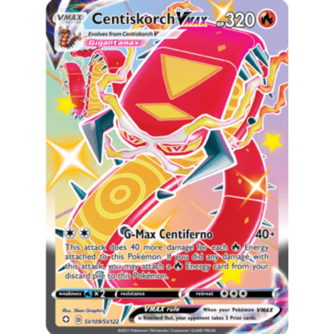 Centiskorch VMAX SV109 - Holofoil Shining Fates Shiny Vault - Shiny Holo Rare