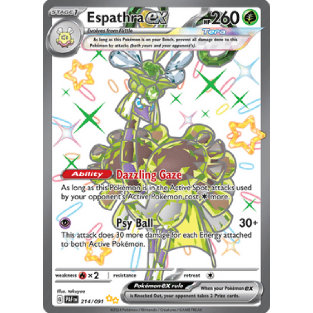 Espathra ex 214/091 - Holofoil SV Paldean Fates - Shiny Ultra Rare