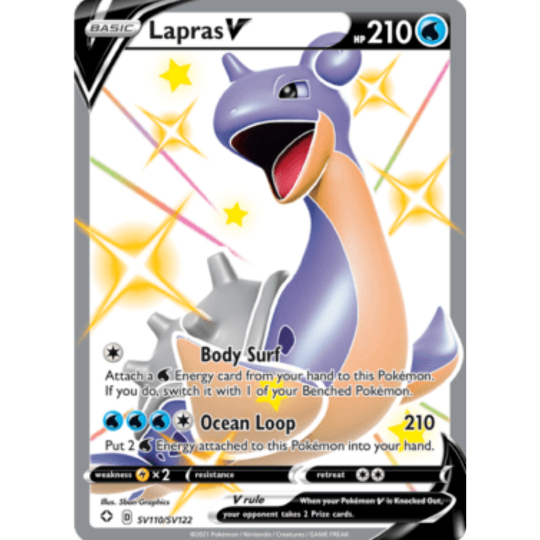 Lapras V SV110 - Holofoil Shining Fates Shiny Vault - Shiny Holo Rare