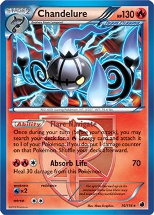 Chandelure 016/116 Deck Exclusives - Rare