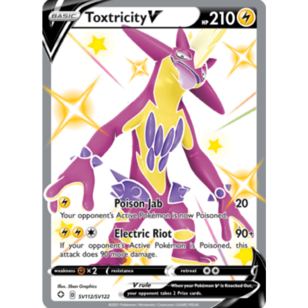 Toxtricity V SV112 - Holofoil Shining Fates Shiny Vault - Shiny Holo Rare