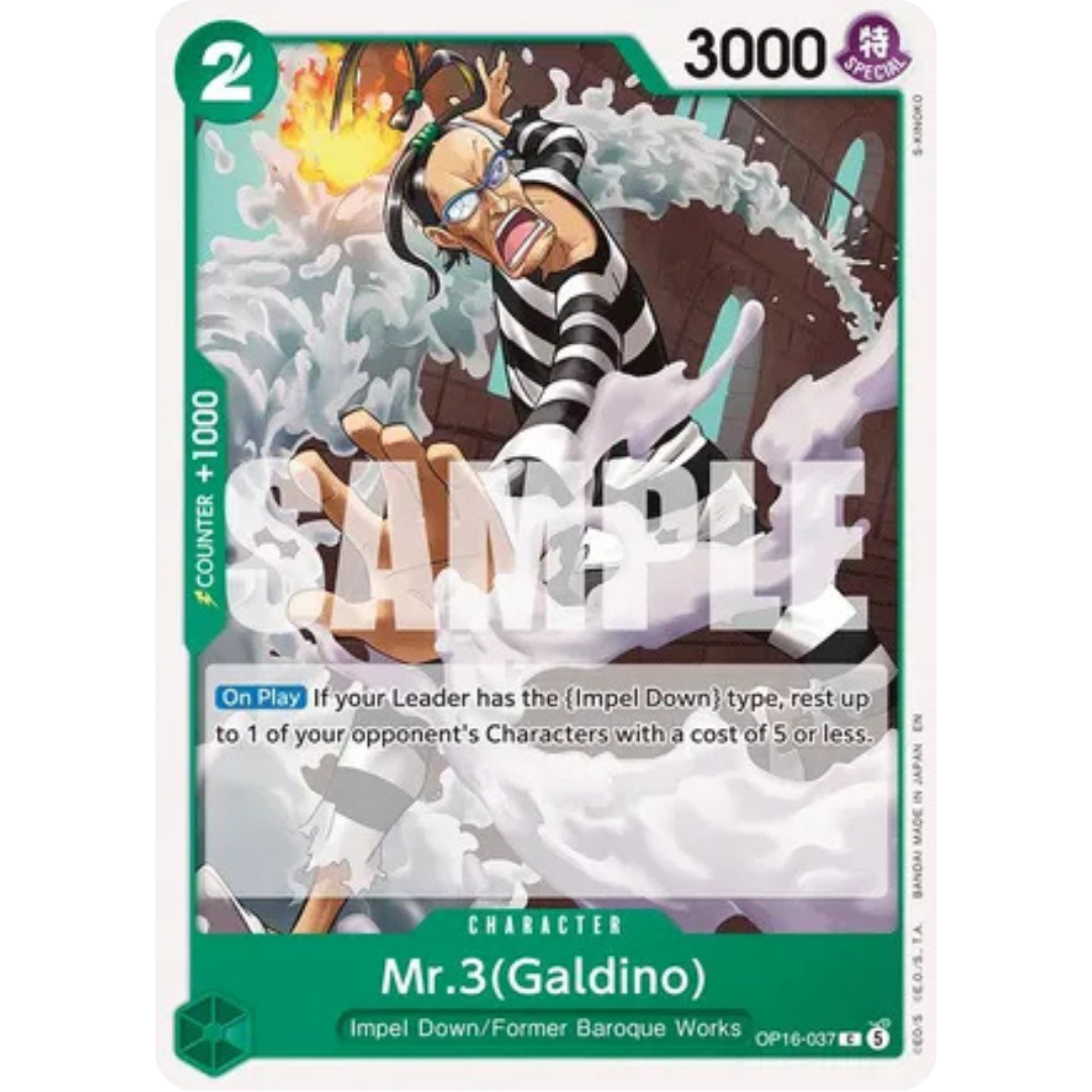 Mr.3(Galdino) (037) (OP16-037) - The Time of Battle