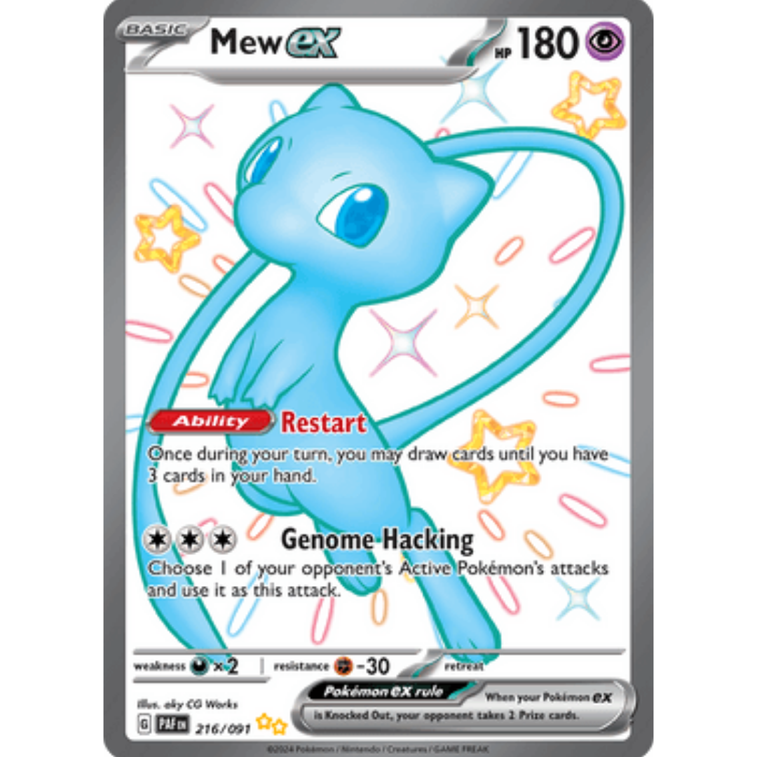 Mew ex 216/091 - Holofoil SV Paldean Fates - Shiny Ultra Rare