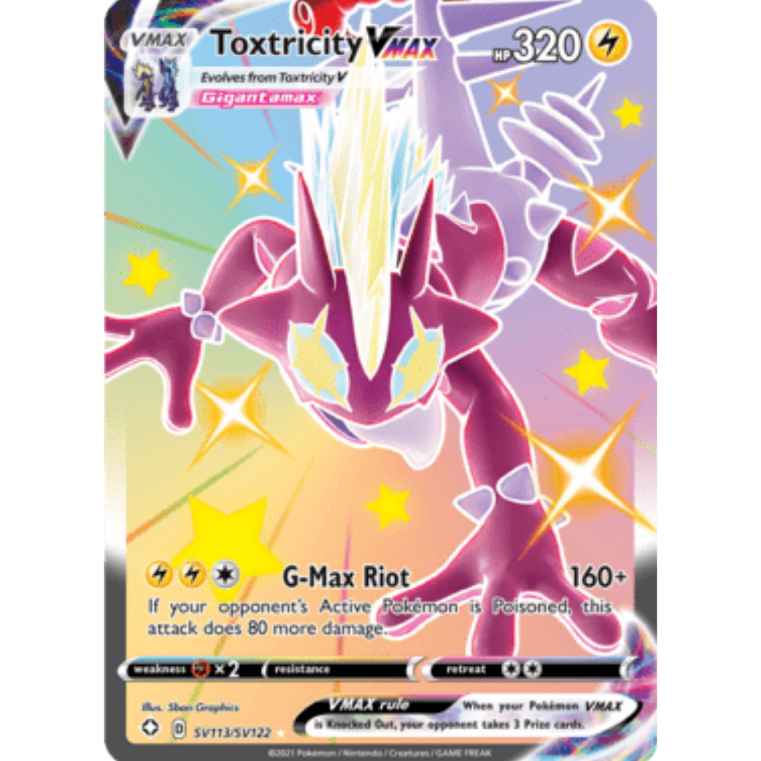 Toxtricity VMAX SV113 - Holofoil Shining Fates Shiny Vault - Shiny Holo Rare