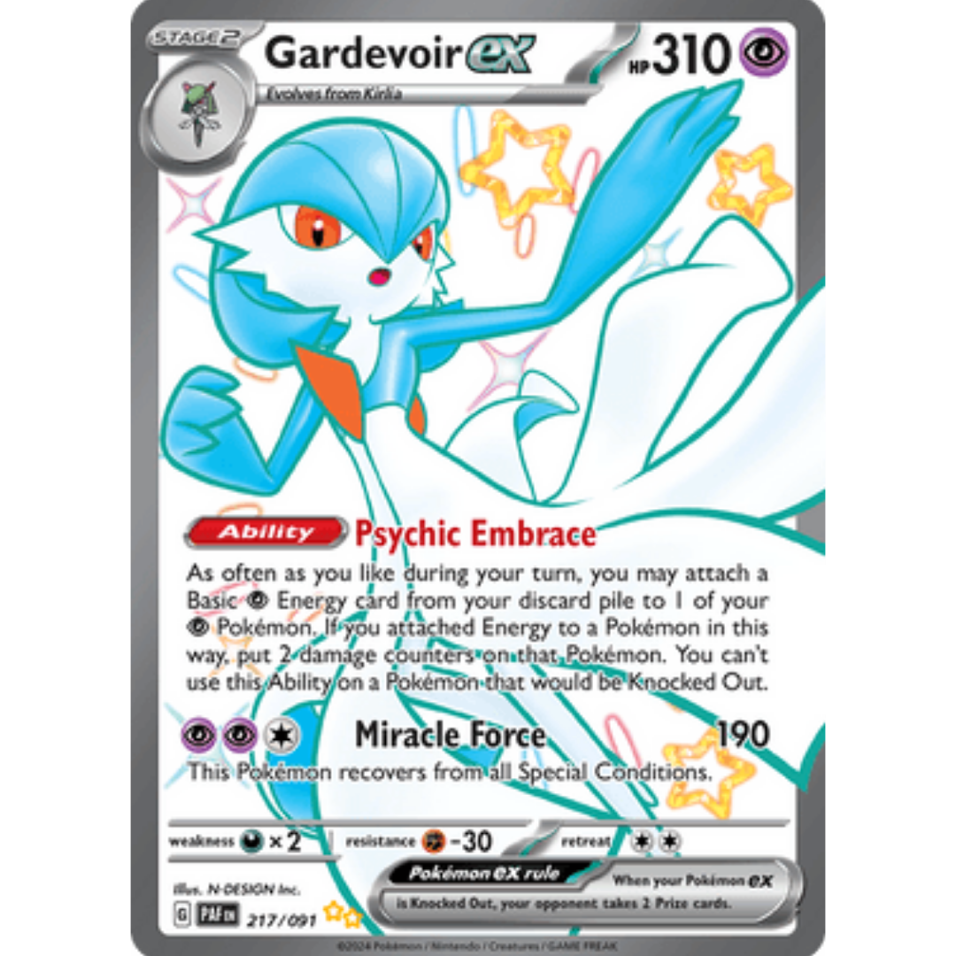 Gardevoir ex 217/091 - Holofoil SV Paldean Fates - Shiny Ultra Rare