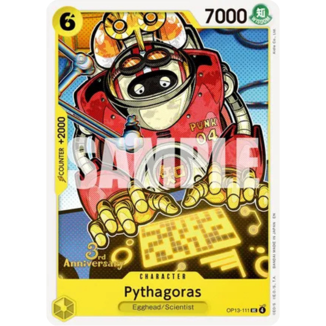 Pythagoras (OP13-111) - Carrying On His Will: 3rd Anniversary Tournament Cards