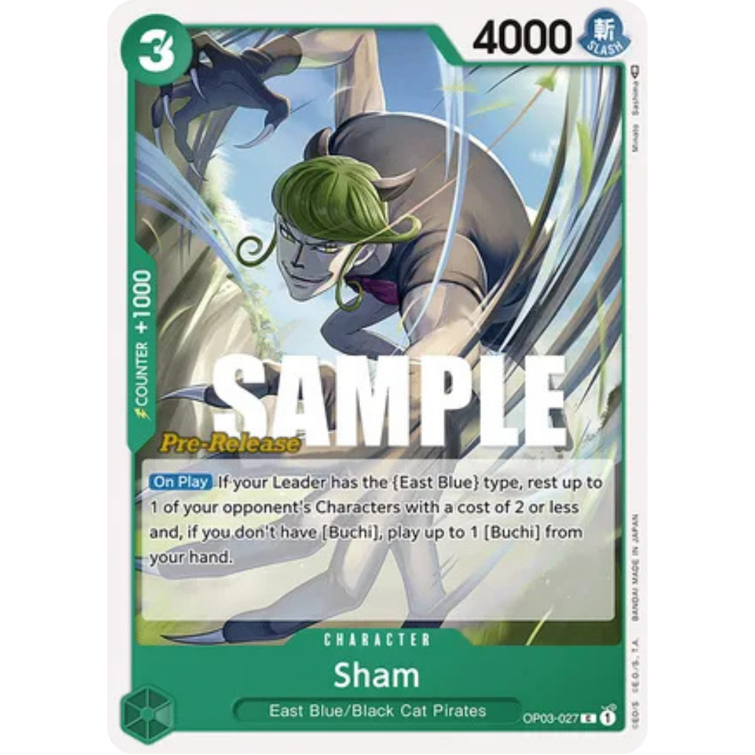 Sham (OP03-027) - Pillars of Strength Pre-Release Cards