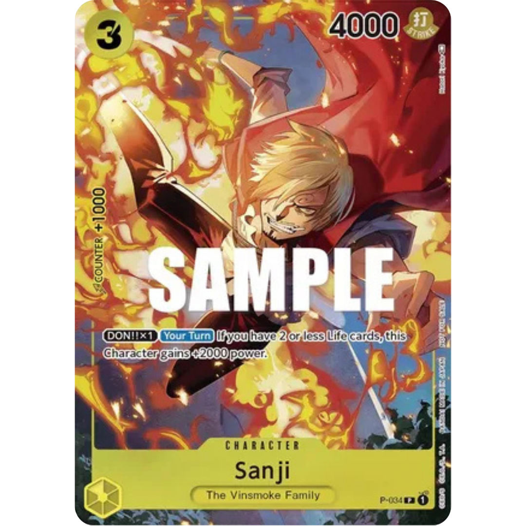 Sanji (Event Pack Vol. 2) (P-034) - One Piece Promotion Cards Foil