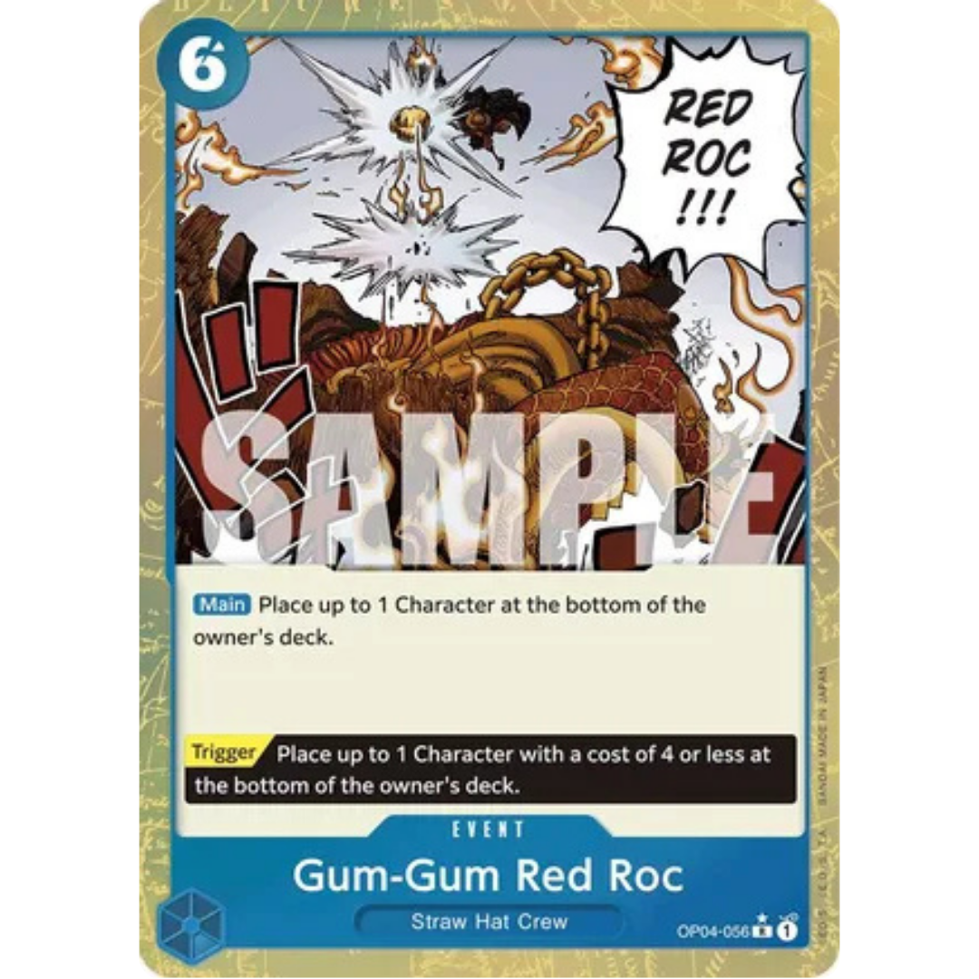 Gum-Gum Red Roc (Textured Foil) (OP04-056) - Premium Booster -The Best- Foil