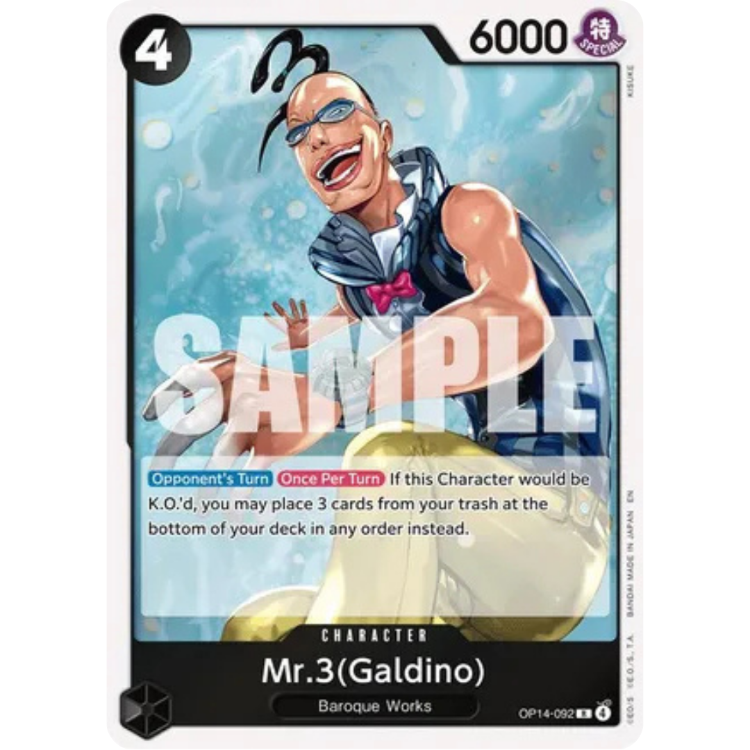 Mr.3(Galdino) (OP14-092) - The Azure Sea's Seven Foil