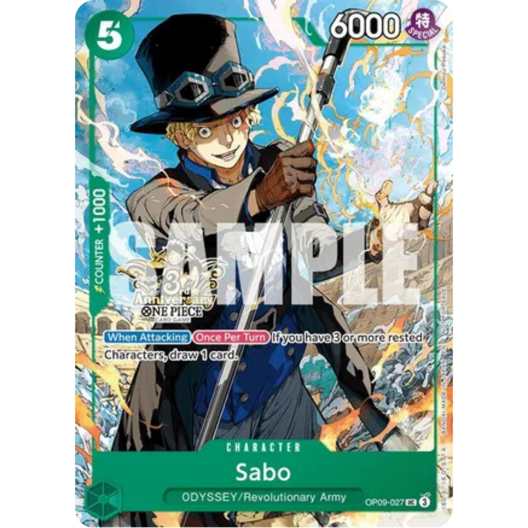 Sabo - OP09-027 (3rd Anniversary Tournament 3 Brothers Pack (OP09-027) - Carrying On His Will: 3rd Anniversary Tournament Cards