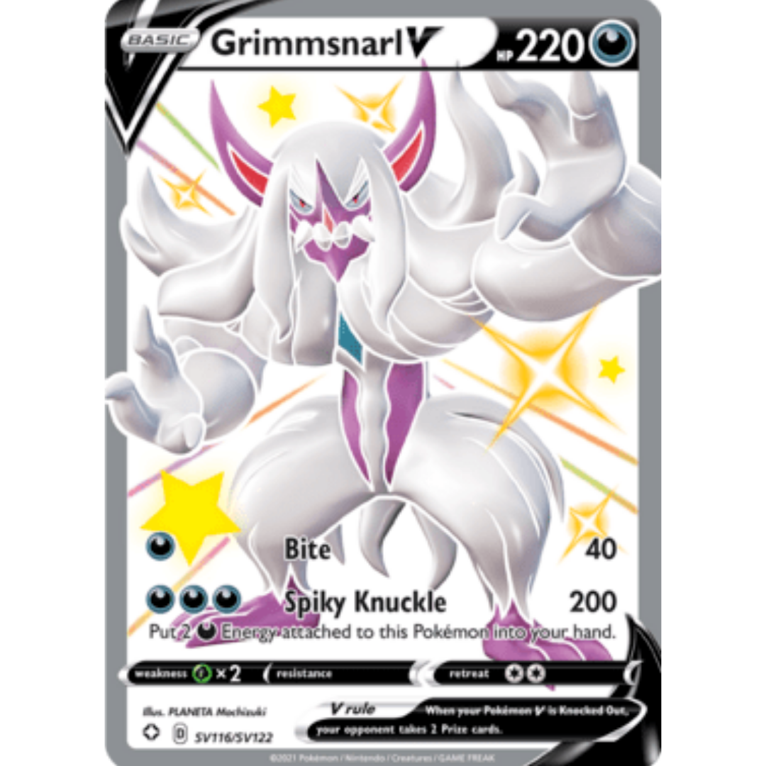 Grimmsnarl V SV116 - Holofoil Shining Fates Shiny Vault - Shiny Holo Rare