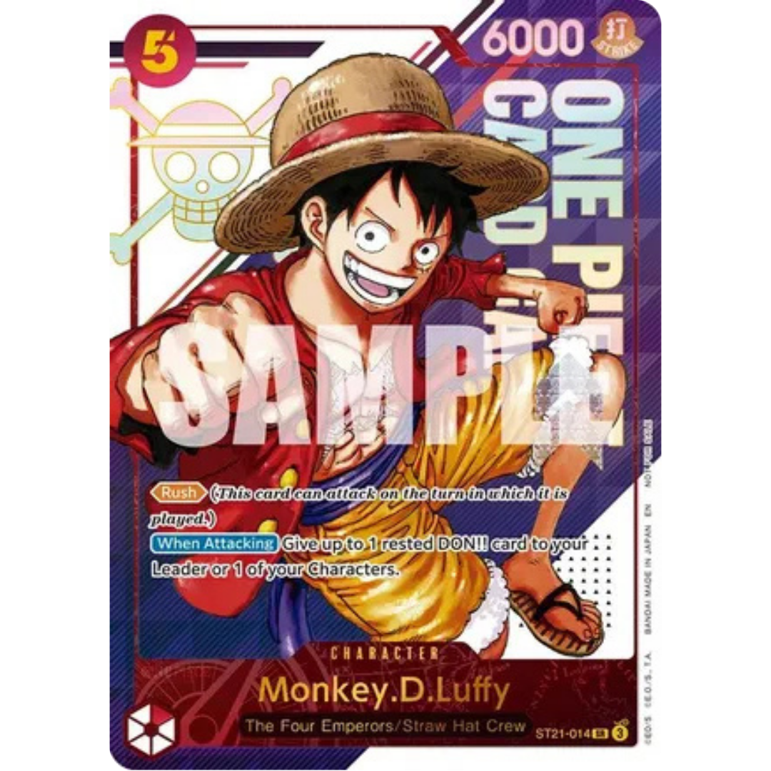 Monkey.D.Luffy - ST21-014 (3rd Anniversary Treasure Campaign Pack) (ST21-014) - One Piece Promotion Cards Foil