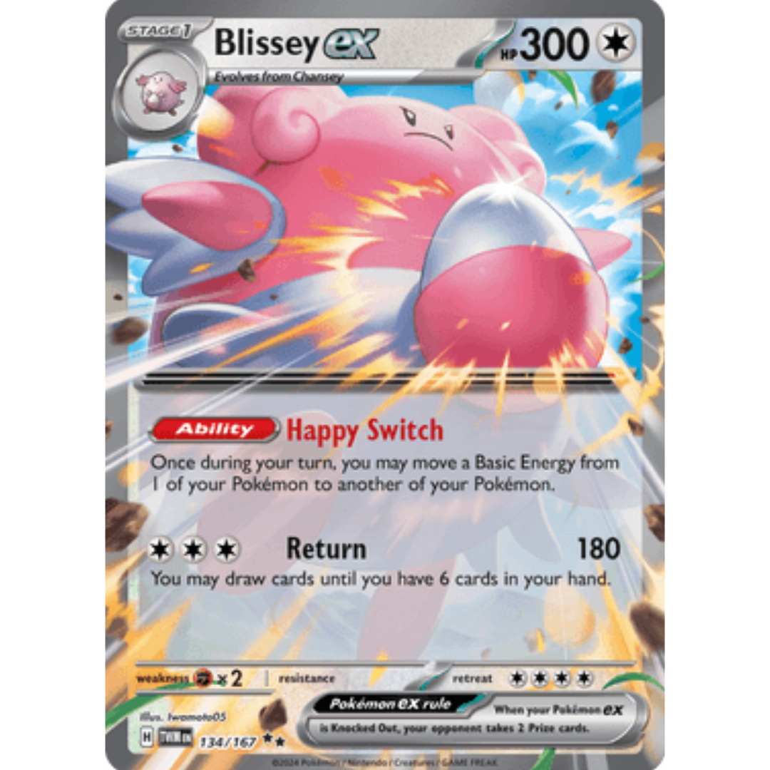 Blissey ex 134/167 - Holofoil SV06 Twilight Masquerade - Double Rare