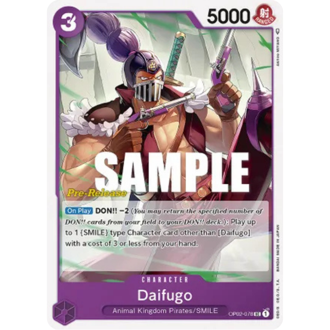 Daifugo (OP02-078) - Paramount War Pre-Release Cards