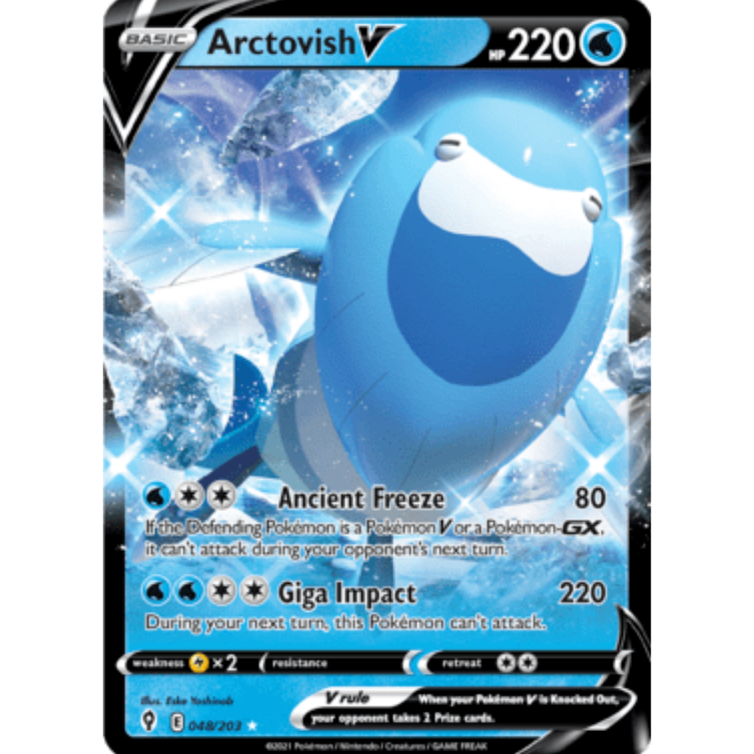 Arctovish V 048 - Holofoil SWSH07 Evolving Skies - Ultra Rare