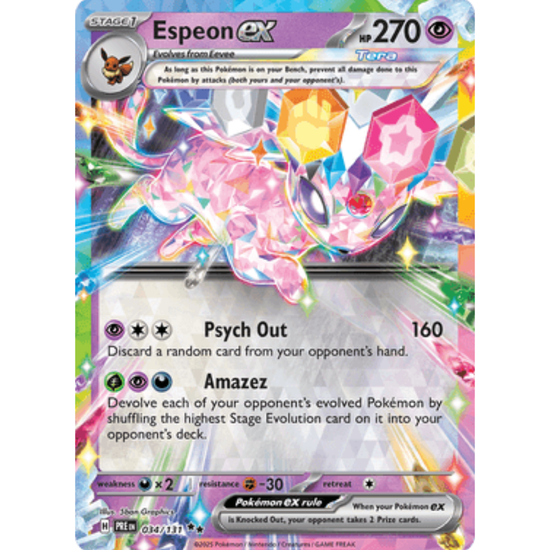 Espeon ex 034/131 - Holofoil SV Prismatic Evolutions - Double Rare