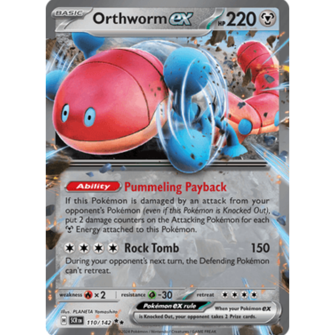 Orthworm ex 110/142 - Holofoil SV07 Stellar Crown - Double Rare
