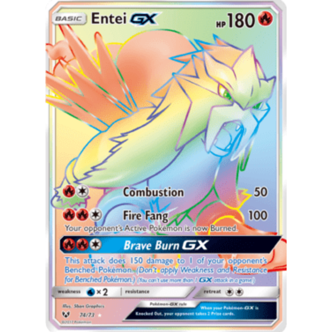 Entei GX (Secret) - Holofoil Shining Legends - Secret Rare