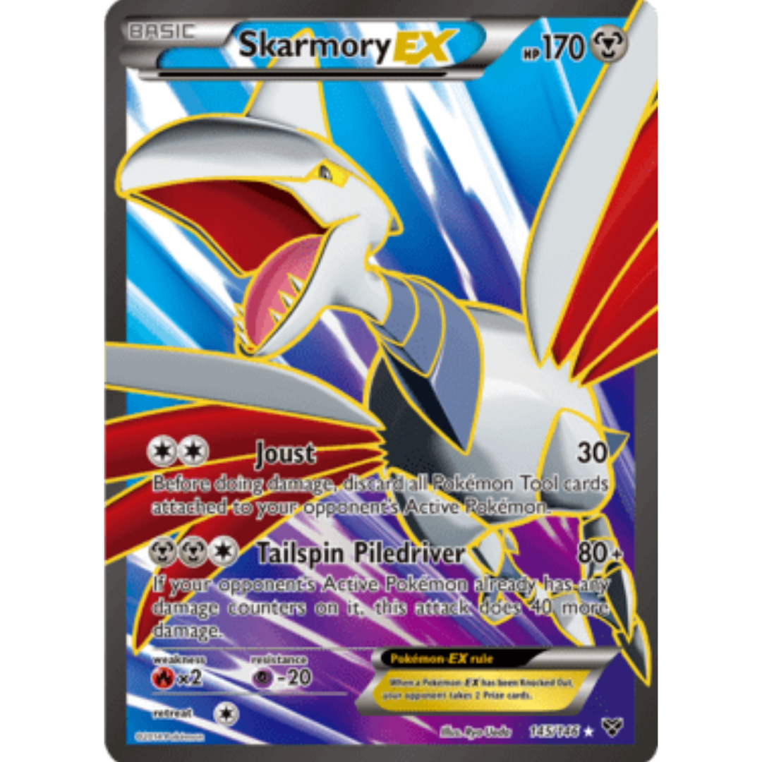 Skarmory EX (145 Full Art) 145 - Holofoil XY Base Set - Ultra Rare