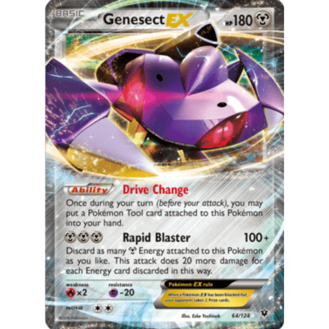Genesect EX 064/124 - Holofoil XY Fates Collide - Ultra Rare