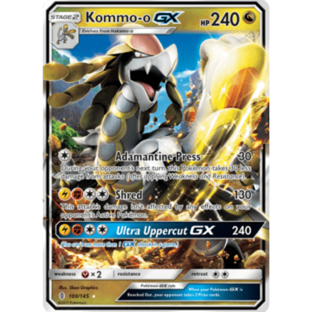 Kommo-o GX 100 - Holofoil SM Guardians Rising - Ultra Rare