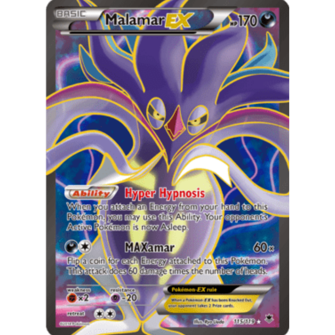 Malamar EX (115 Full Art) 115/119 - Holofoil XY Phantom Forces - Ultra Rare