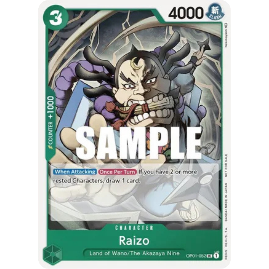 Raizo (Event Pack Vol. 2) (OP01-052) - One Piece Promotion Cards