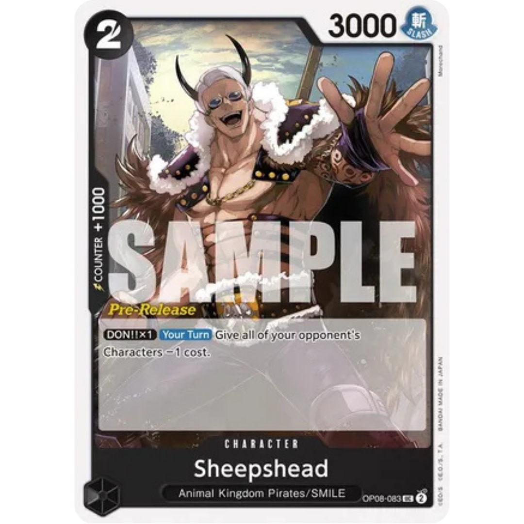 Sheepshead (OP08-083) - Two Legends Pre-Release Cards