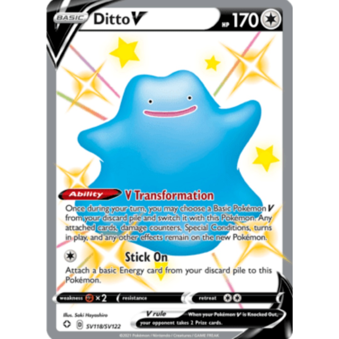Ditto V SV118 - Holofoil Shining Fates Shiny Vault - Shiny Holo Rare