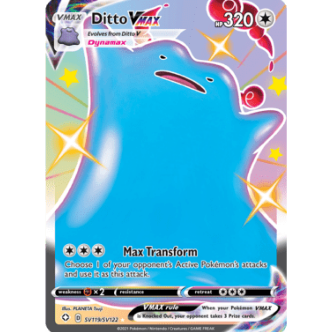 Ditto VMAX SV119 - Holofoil Shining Fates Shiny Vault - Shiny Holo Rare