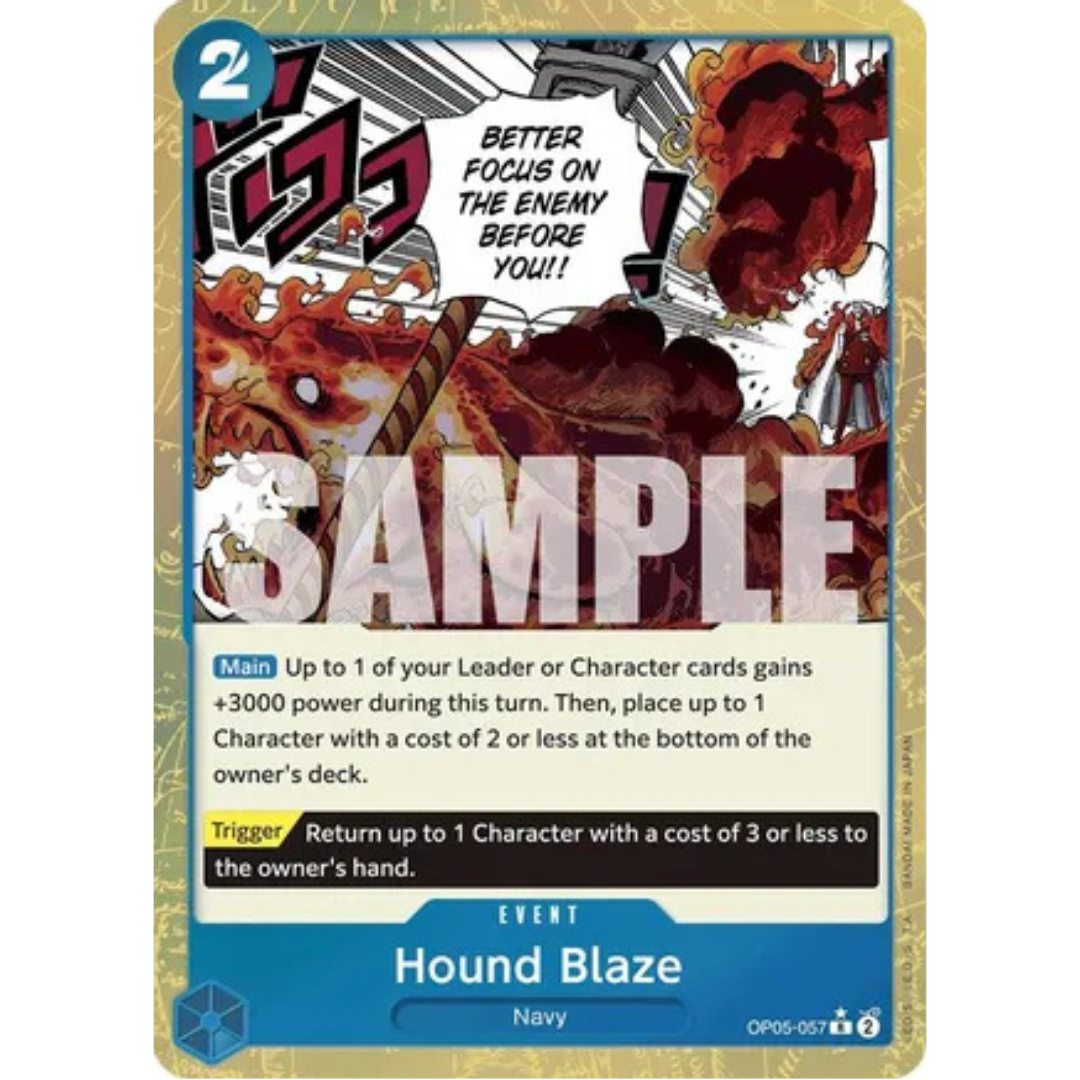 Hound Blaze (Textured Foil) (OP05-057) - Premium Booster -The Best- Foil