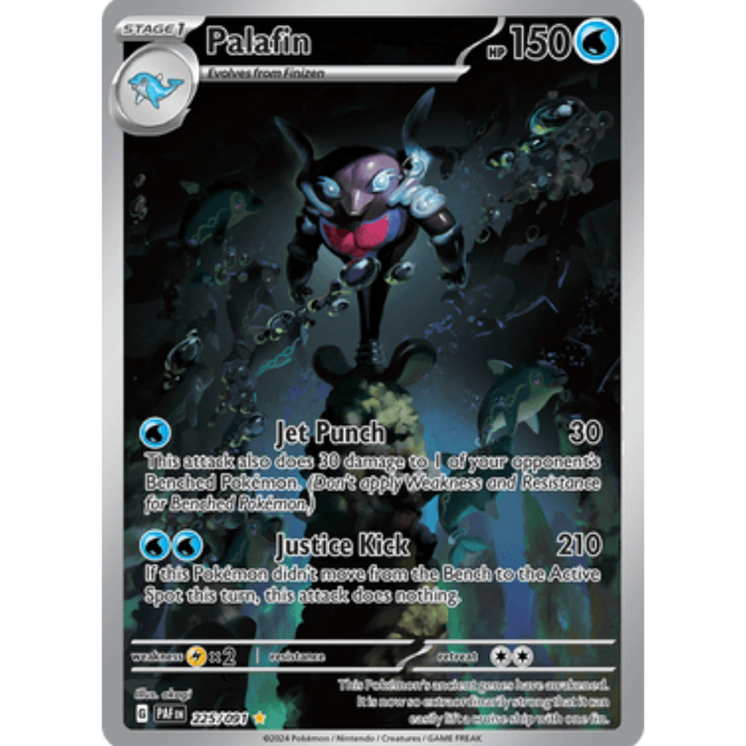 Palafin 225/091 - Holofoil SV Paldean Fates - Illustration Rare