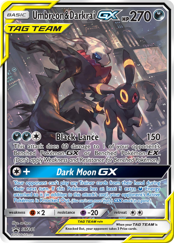 Umbreon & Darkrai GX SM241 - Holofoil SM Promos - Promo